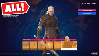 All Geralt of Rivia Skin Quests and Rewards - Fortnite Chapter 4 Season 1