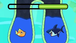 save the fish / pull the pin level android game save fish pull the pin puzzle / mobile game