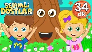 Mutlu Çocuk 😊 ve Sevimli Dostlar ile 34 Dakika Bebek Şarkıları | Adisebaba TV Kids Songs