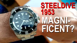 The Steeldive 1953 A Quick REVIEW! The Cyclops grew on me, Budget Automatic Submariner Hompage Watch