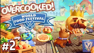 Overcooked: World Food Festival - #2 - UBER EATS IS HERE?! (4-Player Gameplay)