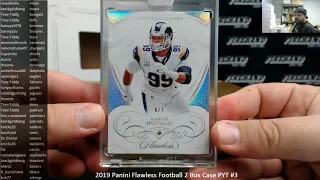 4/19/2020 2019 Panini Flawless Football 2 Box Case PYT #3