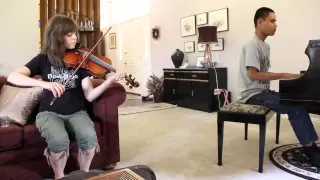 "BRING HIM HOME" (LES MISERABLES) - LINDSEY STIRLING AND BLIND PIANO PRODIGY KUHA'O IMPROV DUET