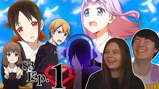 ITS FINALLY HERE!!! | Kaguya-sama: Love is War Season 3 Ep 1 REACTION! (Anime Reaction/Review)