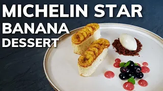 Banana Heaven On The Plate | Fine Dining Dessert At Home