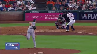 Jose Altuve hit three Home Runs Postseason 2017 Game 1