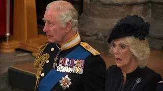 God Save the King - Queen Elizabeth II Funeral Service at Westminster Abbey