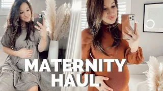 MATERNITY TRY-ON HAUL | asos, nordstrom, blanqi | heather fern