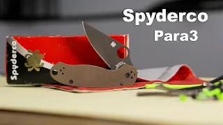 SPYDERCO PARA3 - Смотря как посмотреть...