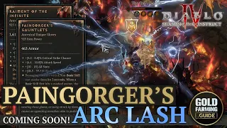 Diablo IV: Arc Lash Paingorger's Sorceress Speedrunning Build - T100 Showcase / Build Sneak Peak.