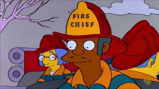 Ned Flanders Saves Homer From A Fire - The Simpsons