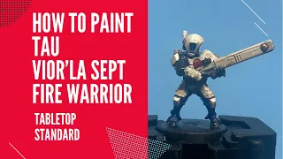 How to Paint Tau Vior’la Fire Warrior - Battlefield Standard