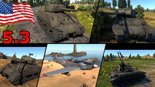 USA 5.3 | M36 GMC, M4A2 (76) W, M4A3E2, M42, P-51 D-30 | War Thunder PL