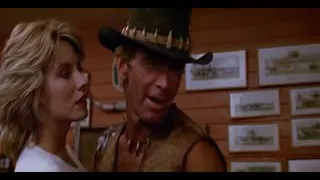 Terry Gill in Crocodile Dundee 1986 "Just a bloody poacher...a?" scene