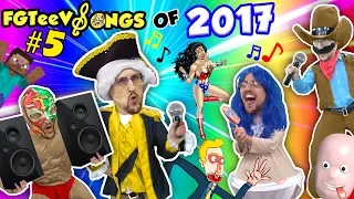 FGTEEV Songs of 2017 FINALE w/ Gummy Bear Guy! RedBall, TABS, Minecraft, Raft, Injustice League