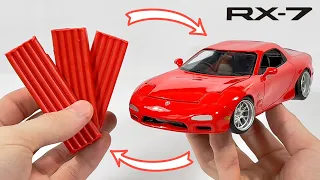 Crafting Mazda RX7 from Plasticine Clay - incredible result