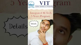 Integrated M.Tech Program Admission Process | vit vellore campus | #shorts #vit #viral