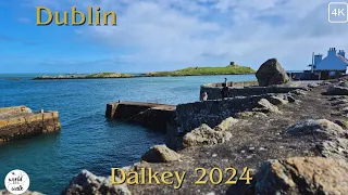 Dublin afternoon walking tour - Dalkey - 4K 60 fps (2024)