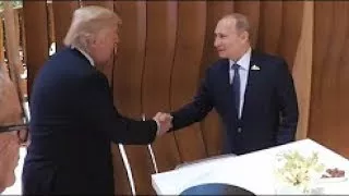 Путин Трамп Рукопожатие видео Исторический момент