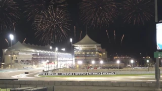 Formula 1 fireworks Abu Dhabi 2016