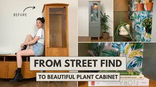 From REJECTED Street Find to BEAUTIFUL Plant Cabinet | DIY Arch with MDF | Free Furniture Flips