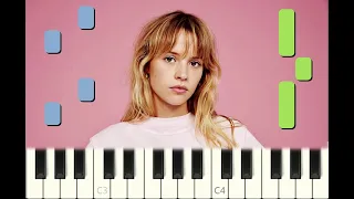 piano tutorial "TA REINE" Angèle, 2018, avec partition gratuite