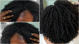 The Most Natural Looking Kinky Curly Crochet Braid Hairstyle.
