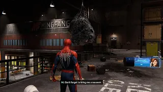 Spider-Man warming up