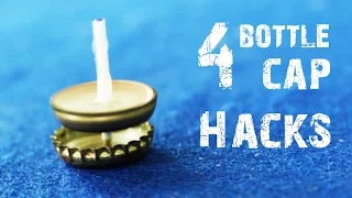 4 Incredible Creative things using Bottle Caps - Life Hacks