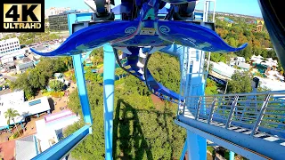 (4K) Amazing B&M Flyer! Manta Multi Angle POV's at SeaWorld Orlando!