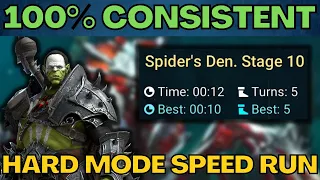 🚨 NEVER Fail Spider AGAIN 🚨12 Sec Spider 10 Hard Speed Run | RAID SHADOW LEGENDS