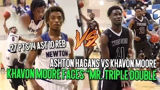 Ashton Hagans Gets 7TH TRIPLE DOUBLE of Season!! Top Prospects Khavon Moore & Ashton Hagans FACE OFF