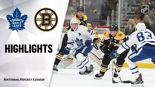 NHL Highlights | Maple Leafs @ Bruins 10/22/19