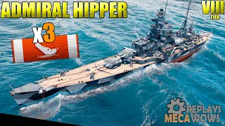 ALMIRANTE HIPPER - 93K DMG - 3 MUERTES | World of Warships Gameplay