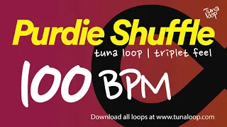 Purdie Shuffle 100 BPM | Half Time Shuffle Backing Track | Triplet Feel