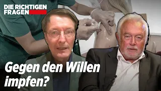 Lauterbach vs. Kubicki: Impfpflicht durch die Hintertür? | Die richtigen Fragen