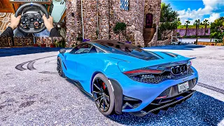 2021 McLaren 765LT Coupe Forza Horizon 5 - Logitech G29 Gameplay 4K 60FPS