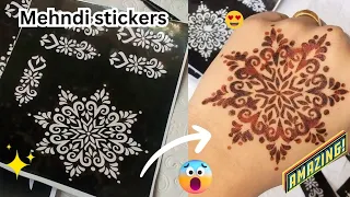 Mehndi Sticker For Hands | Mehndi Sticker kesy Lagaty hain? | Aqsa's Glow Guide ✨