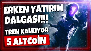 ERKENDEN YATIRIM YAPILACAK 10X POTANSİYELLİ 5 ALTCOİN SEPETİ!!! BTC SON DURUM!!! #gateio