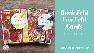 How To Make a Back Fold Fun Fold Card