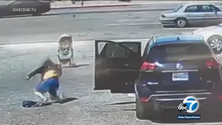 Good Samaritan runs to stop stroller with baby from going into street