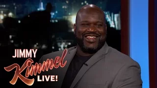 Jimmy Kimmel Asks Shaq if He Really Thinks the Earth is Flat