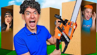 JUGAMOS A LAS ESCONDIDAS EN CAJAS DE CARTÓN !! 📦 *No debimos hacerlo* 😰 | TheDonato