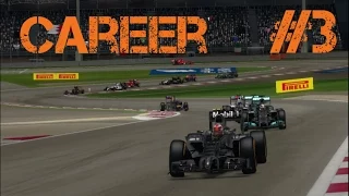 F1 2014 - Realistic Carrer Mode part 3 (Legend Ai) - Bahrain,Sakhir - McLaren