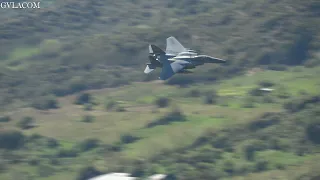 Low level flying Royal Saudi Air Force F-15SA at Iniochos 2023