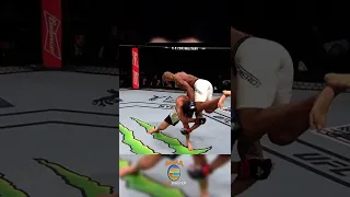 Yoel Romero's SKULL CRUSHING FLYING KNEE vs Chris Weidman - SUPER SLOW MO