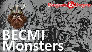 Monster Statistics in BECMI Dungeons and Dragons