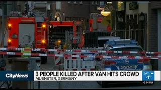 3 dead after van hits crowds in Germany