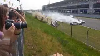 ADAC GT Masters Oschersleben 2014 Start Crash