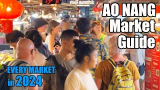 AO NANG MARKET GUIDE: ALL THE  NIGHT MARKETS n LOCAL MARKETS 2024. KRABI THAILAND STREET FOOD